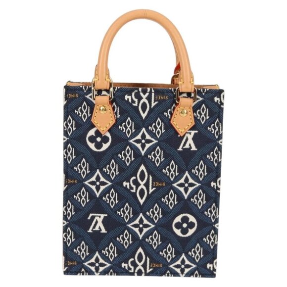 LOUIS VUITTON Pre Owned SINCE 1854 Petit Sac Plat 2way Navy M80288 Auth 132611M - Picture 2 of 16